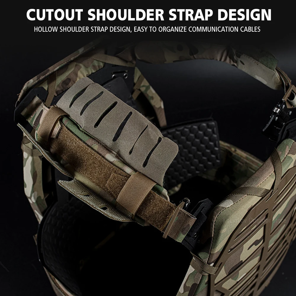 PFM chaleco táctico de caza Modular S & S, armadura protectora ligera, portador de placa, militar, Ejército CS, Airsoft, Paintball - imagen 5