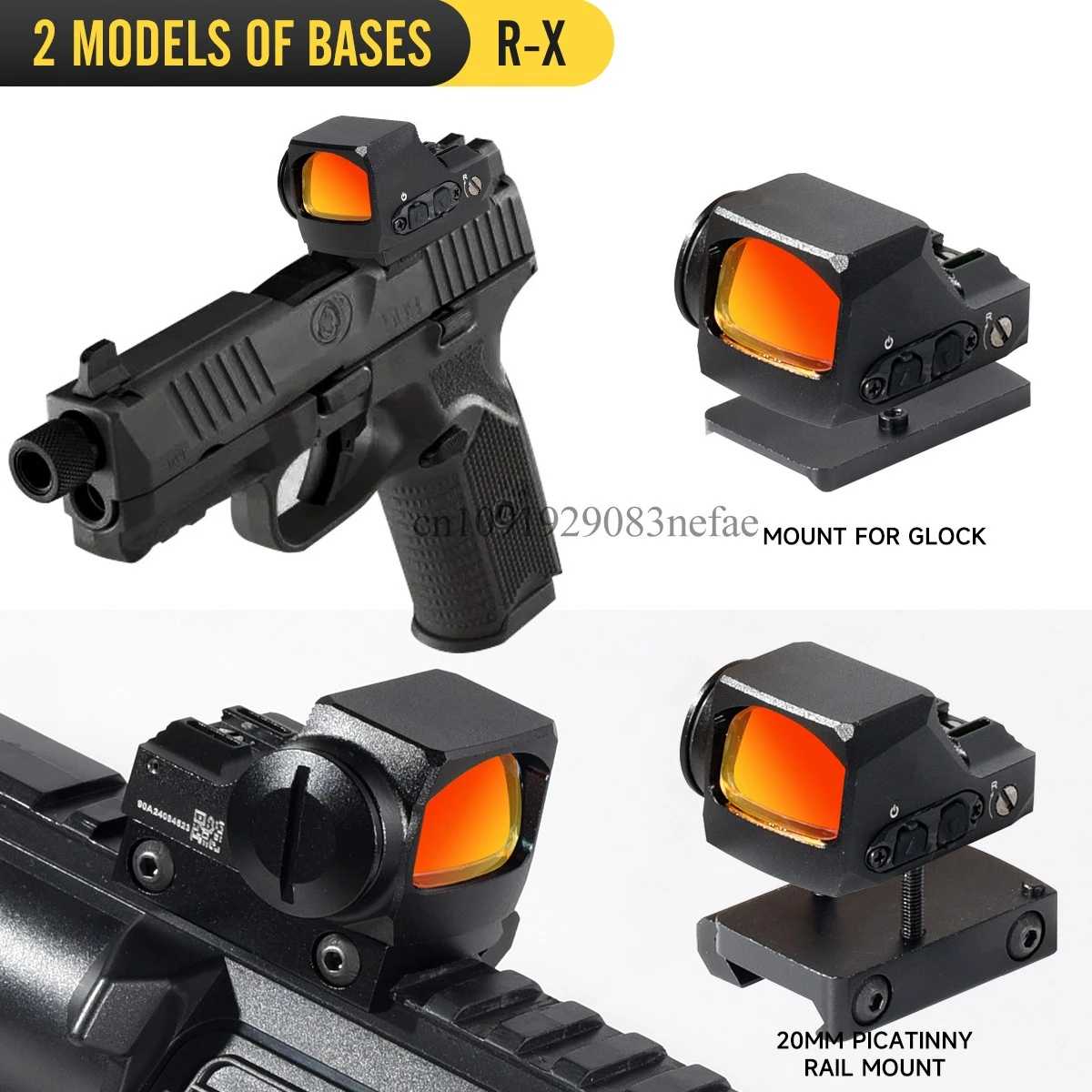 Mira de caza R-X Red Dot equipada con función de apagado automático, para mira telescópica táctica Glock - imagen 5
