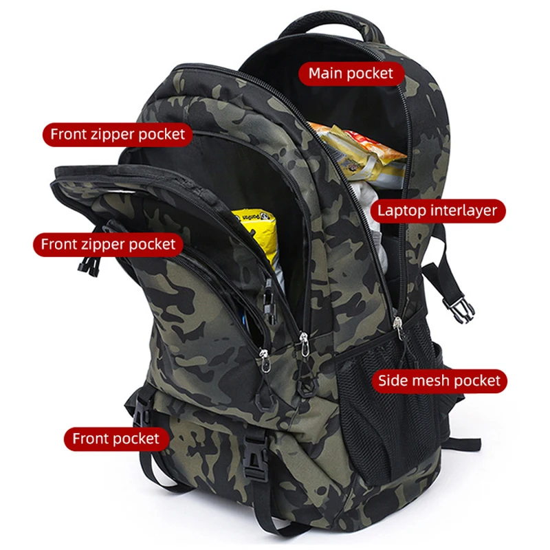 Mochila táctica grande hombre para senderismo y camping - imagen 3