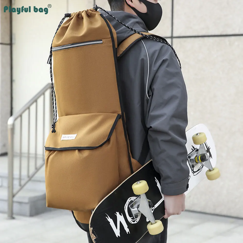 Bolsa de lona para monopatín de 122CM, 94CM, 86CM, gran capacidad, multifuncional, aparejos de pesca, mochila, bolsas protectoras de aleta de buceo AVA311 - imagen 4