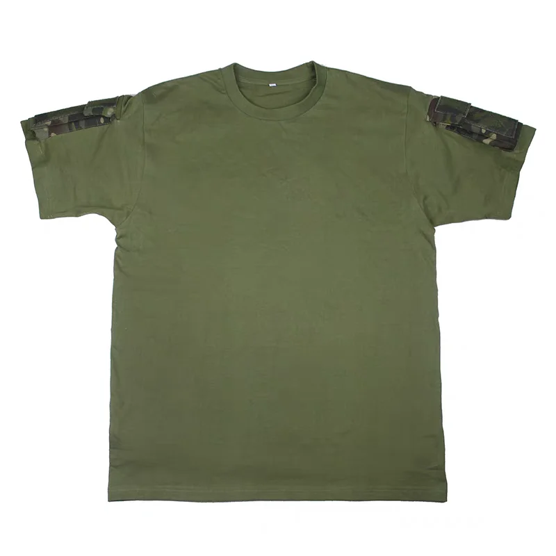 Camiseta de manga corta táctica de camuflaje de algodón de verano MCBK negra - imagen 5