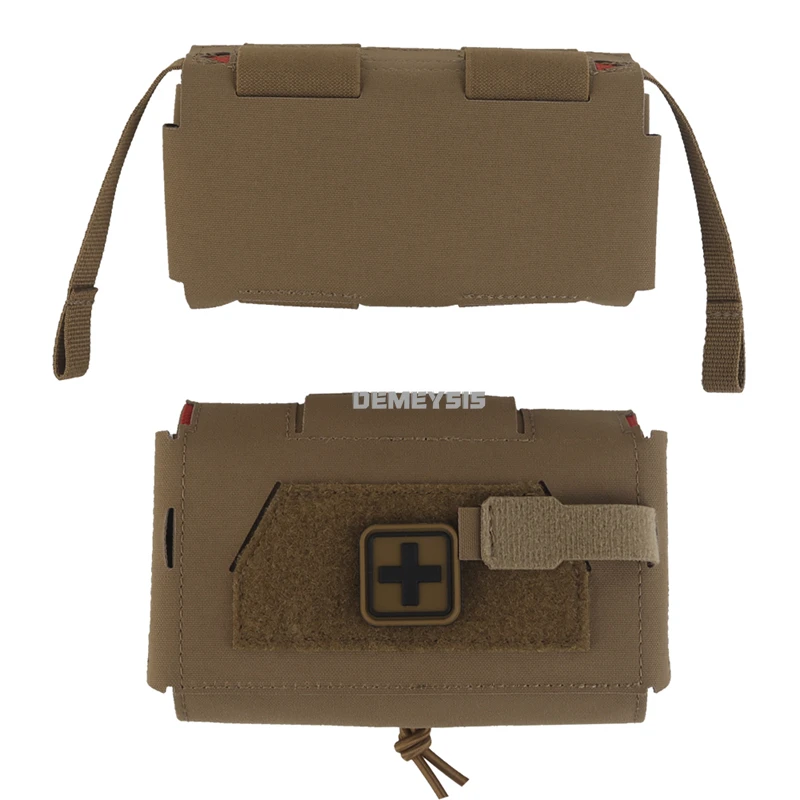 Bolsa compacta para traumatismos estilo camuflaje, bolsa táctica de primeros auxilios médicos de despliegue rápido, equipo de supervivencia para patrulla y acampada para caza al aire libre - imagen 3