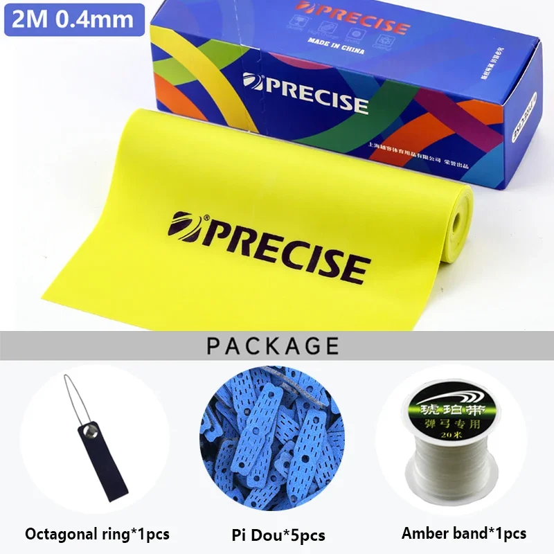 Banda de goma plana de alta elasticidad, accesorios de tiro para tirachinas anticongelante resistente al frío, 2M x 15CM (0,4-0,8mm) - imagen 2