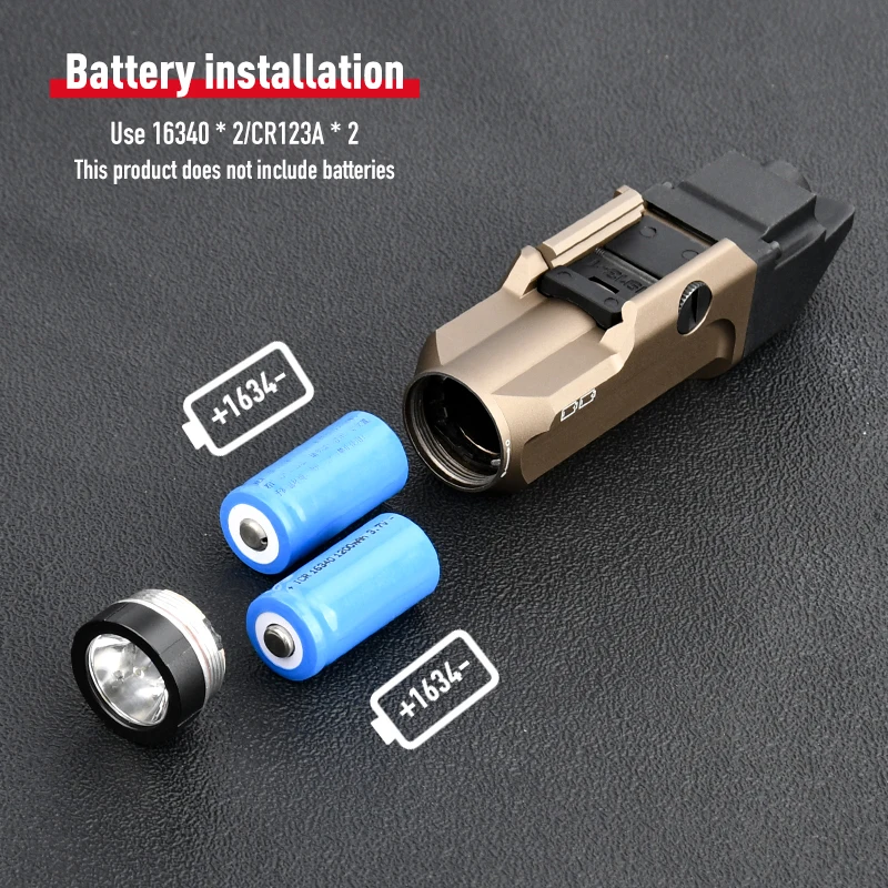 WADSN-linterna táctica TR RM-2, luz estroboscópica de alta potencia, enchufe de grúa de 1000 lúmenes, sistema 1913 UNIV, equipo de lámpara de caza Airsoft - imagen 5