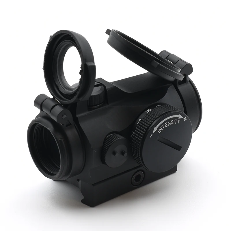 Reflejo de punto rojo y verde táctico 2MOA, mira óptica de 1x20mm para Rifles de caza Airsoft con marcas completas de montaje rápido - imagen 2