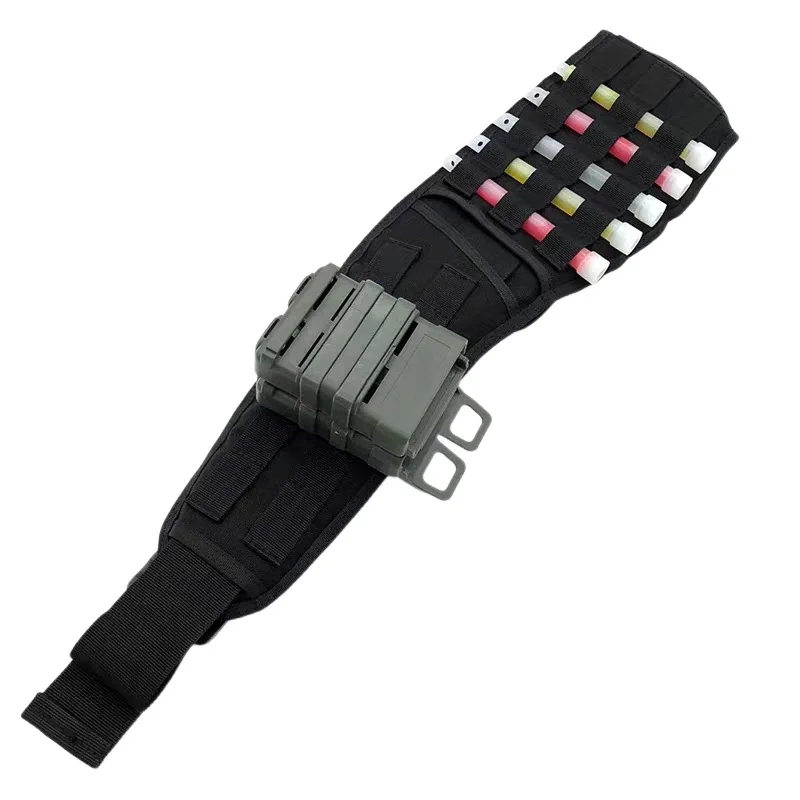 Cinturón Molle acolchado de cintura táctica para exteriores, bolsa Molle para senderismo y caza, cinturón de patrulla con soporte de carga CS para batalla de guerra ajustable - imagen 3