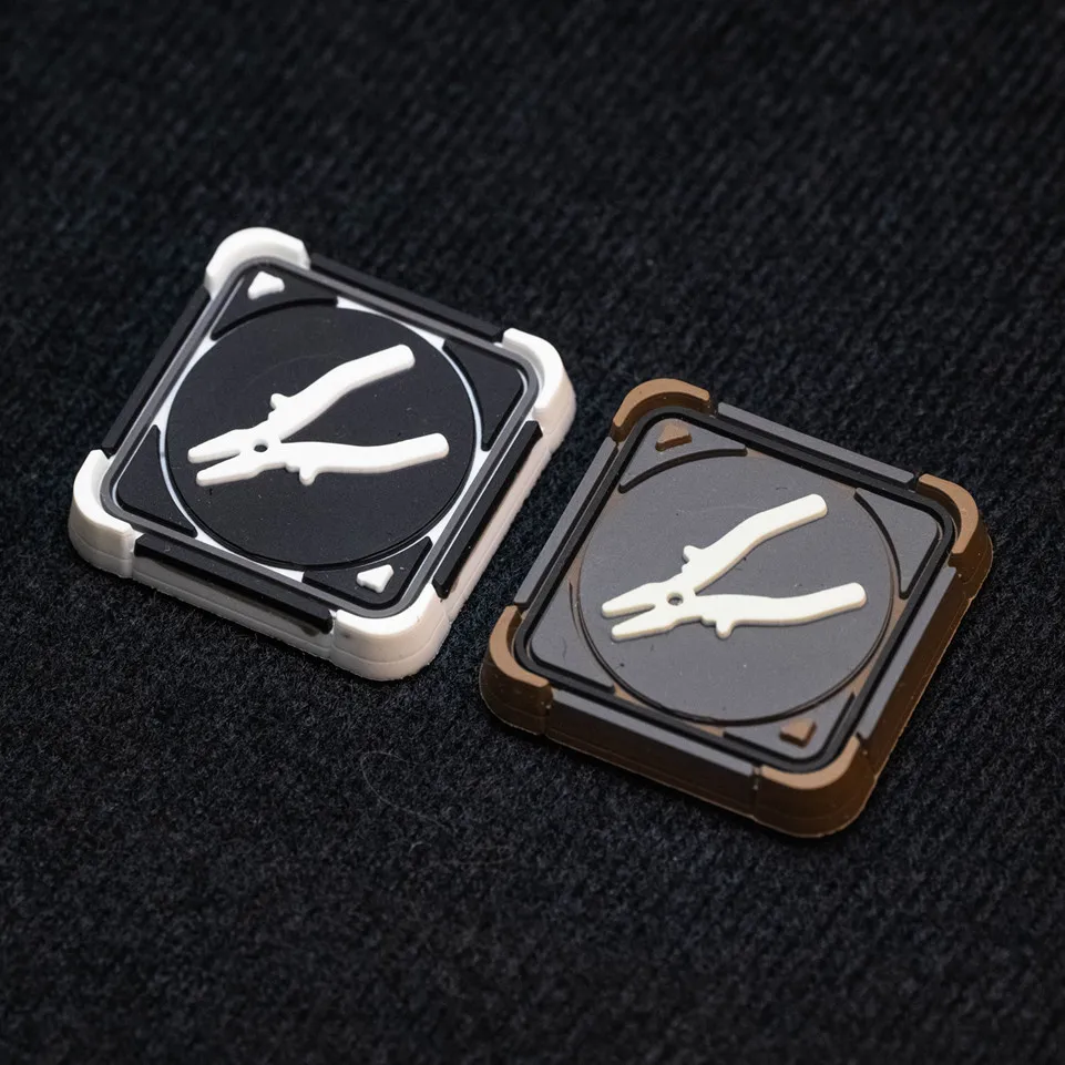 Ghost Gear-parche de PVC 3D, herramientas tácticas de goma para insignias, alicates, tanques de Gas, fuentes de alimentación, tijeras, linternas para ropa, bolsa, chaleco - imagen 2