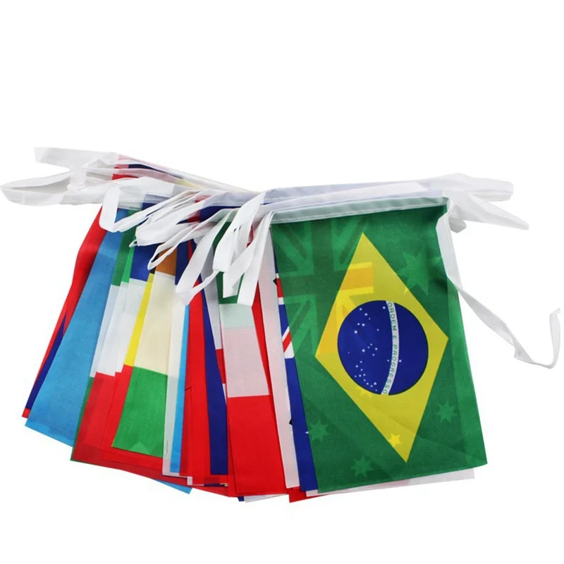 BANDERA DE SKY 25-65M 14x21cm 20x30cm 100-200 Uds. Bandera de cuerda de países bandera mundial banderines bar decoración de fiesta en casa - imagen 3