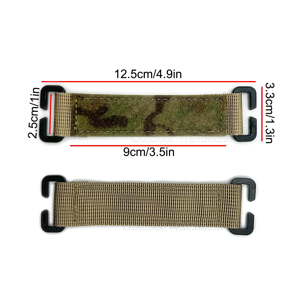 Panel hook and loop MOLLE nailon – Adaptador parches táctico - imagen 4