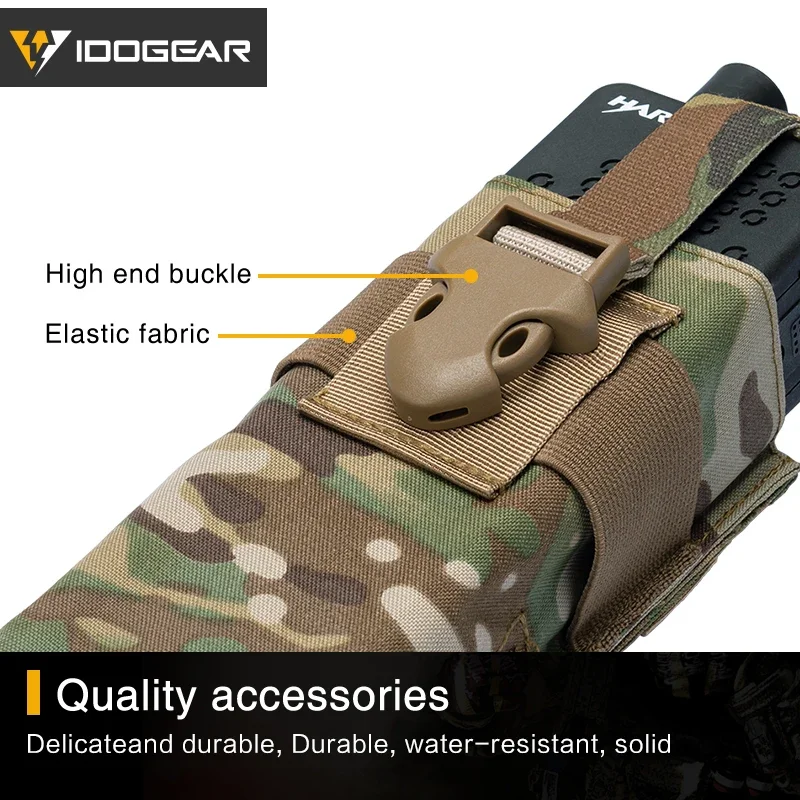 IDOGEAR bolsa de Radio táctica para Walkie Talkie MOLLE MBITR PRC148 152 bolsa de herramientas táctica 3552 - imagen 5