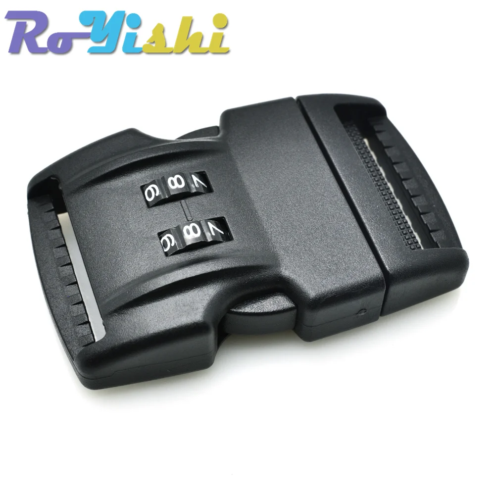 Correas de bloqueo de contraseña, hebilla de Liberación lateral, 1-1/2 "(38mm), 1 piezas