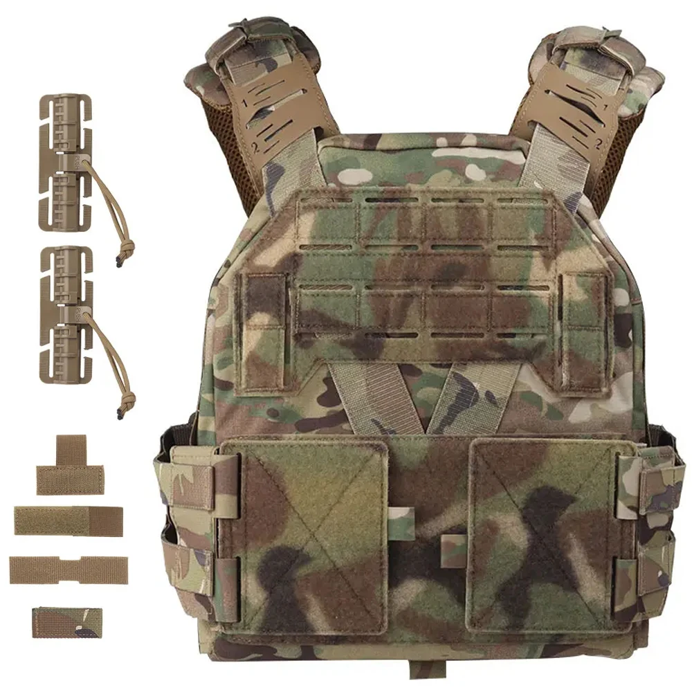 Chaleco táctico KZ, portador de placa, chaleco de caza, comodidad, utilidad ligera, MOLLE, liberación rápida, equipo militar Airsoft del ejército - imagen 5