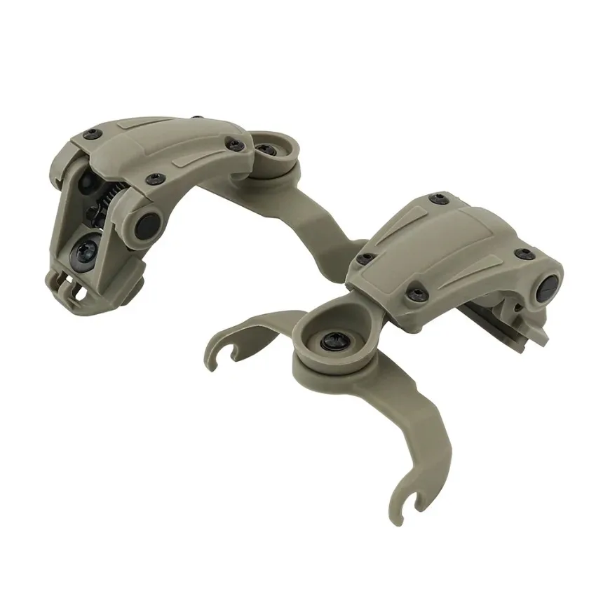 Adaptador de orejera de tiro electrónico táctico, soporte para auriculares deportivos de impacto, Compatible con pista de casco de M-LOK - imagen 5