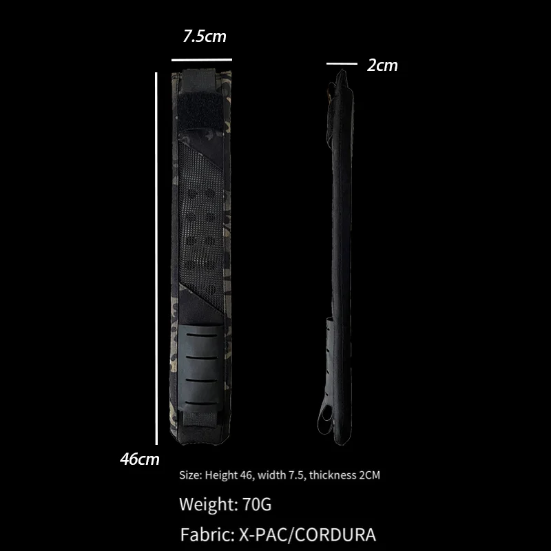 Hombreras tácticas transpirables, hombreras Despresurizadas, accesorios de correa para el hombro, adaptador Molle, máquina de placa, puede enrollar - imagen 4