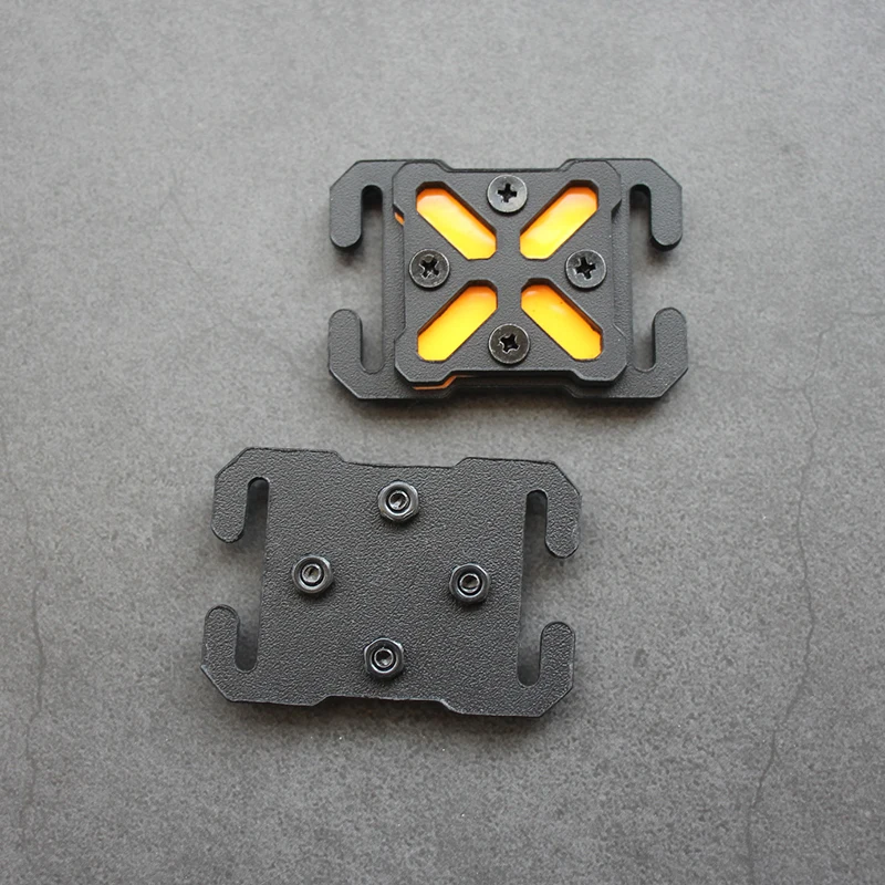 Mochila táctica con logo X, Clip Molle, correas luminosas reflectantes, accesorios DIY, hebilla táctica ABS - imagen 5