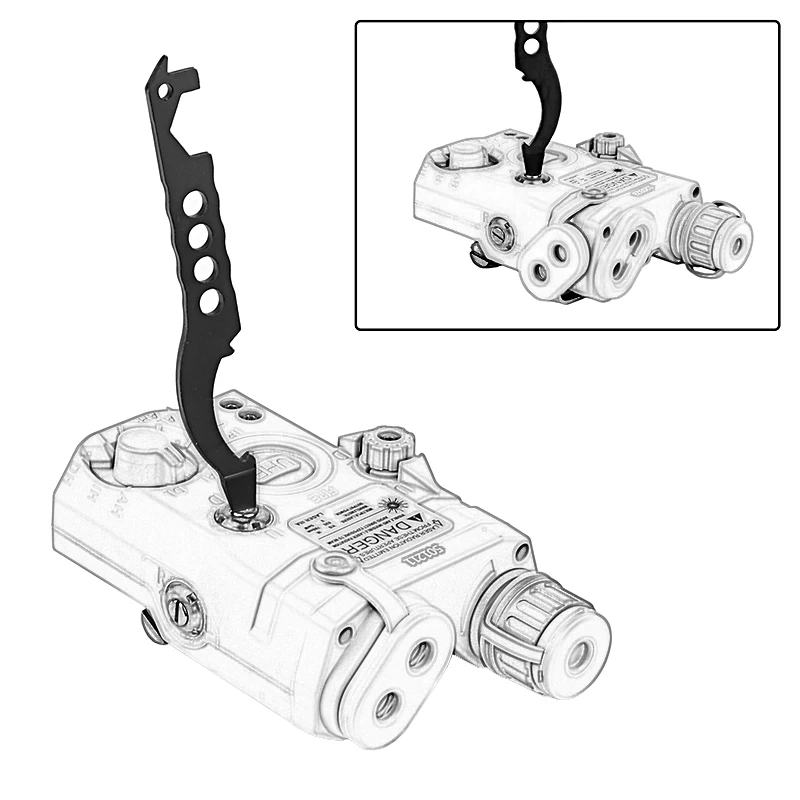 Herramientas tácticas multibolsadoras M4, llavero de destornillador de mantenimiento multiusos, reparación de bicicletas, tubo amortiguador, modificación PEQ NGAL BOX - imagen 2