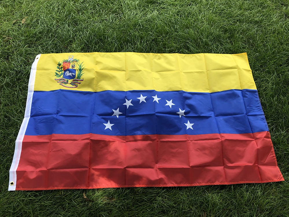 Bandera del cielo Bandera de Venezuela 90x150cm 8 estrellas VE VEN Bandera de Venezuela 100% poliéster banderas de país bandera nacional para decoración - imagen 2