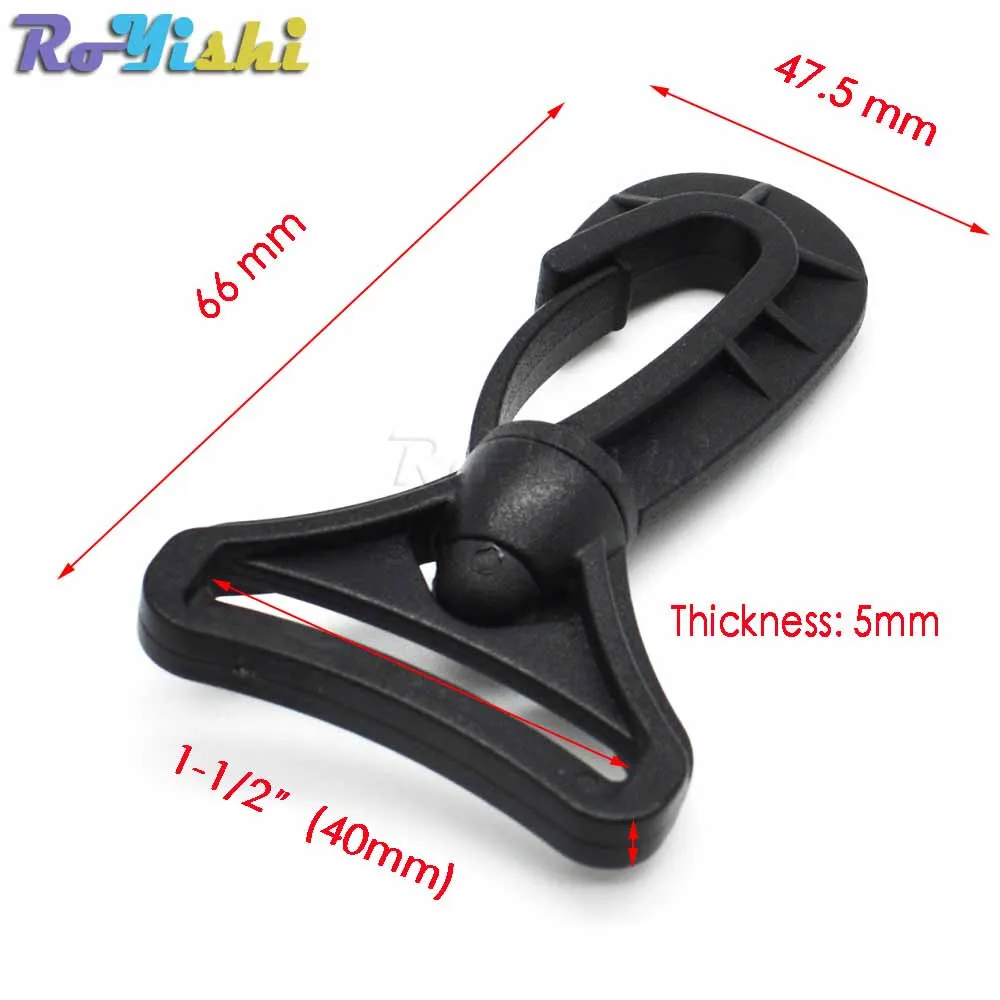 5 unids/pack de ganchos giratorios de plástico para bolsos, cinturones, correas, llavero, cierre, accesorios para mochila - imagen 3