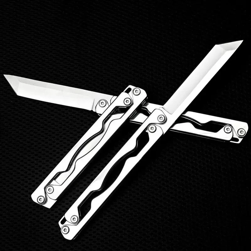 Cuchillo plegable táctico de acero para supervivencia al aire libre - imagen 2