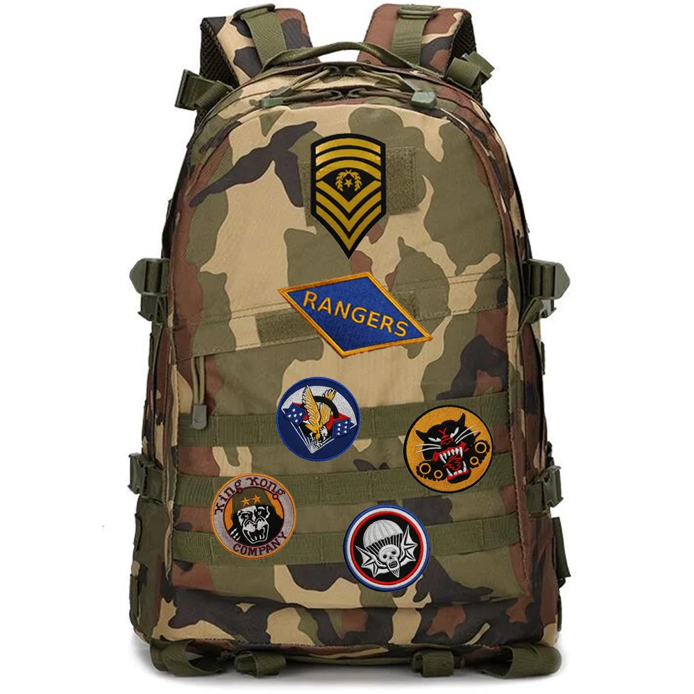 Parche de colección de brazalete militar tipo colección, chaqueta de vuelo bordada en 3D, charretera, pegatina de la Segunda Guerra Mundial, parche con gancho para mochila - imagen 3