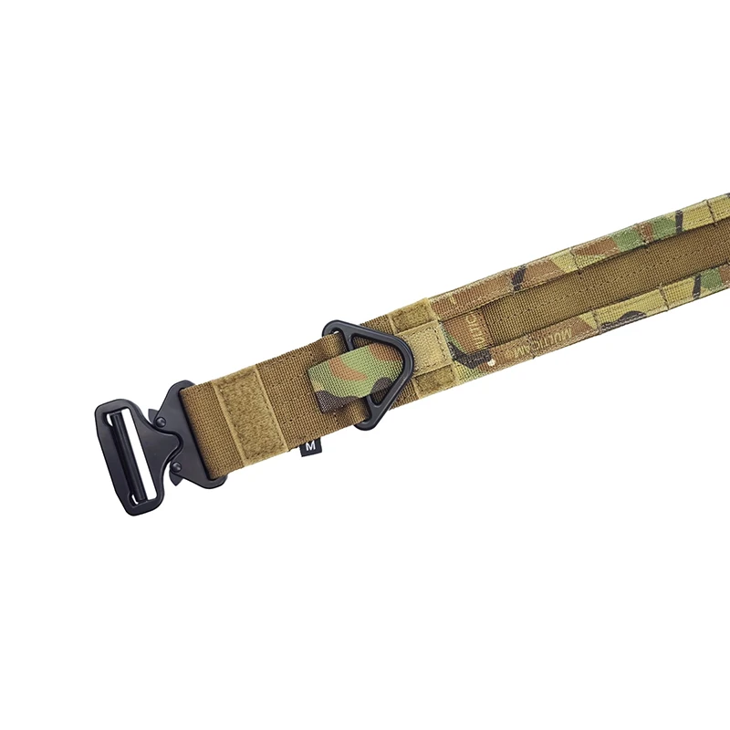 Cinturón de carga táctico para operador de batalla MOLLE expandible reforzado de doble capa con sistema de fijación Modular - imagen 5