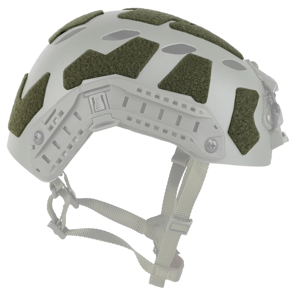 11 Uds pegatina mágica para casco rápido, parches tácticos para casco de corte alto gancho y bucle pegajoso, hebilla de nailon para casco rápido de tiro Airsoft