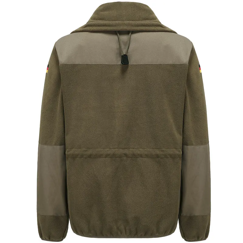 Chaqueta de lana alemana para exteriores, chaqueta de lana para hombre, forro de cáscara dura, chaqueta térmica gruesa de lana de doble cara - imagen 2