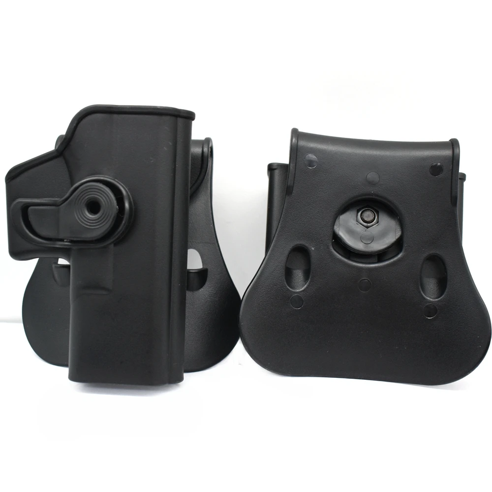 Funda de pistola de paleta táctica con doble bolsa de revista, funda de pistola diestros para Glock 17 19, Colt 1911, Beretta M9 - imagen 3