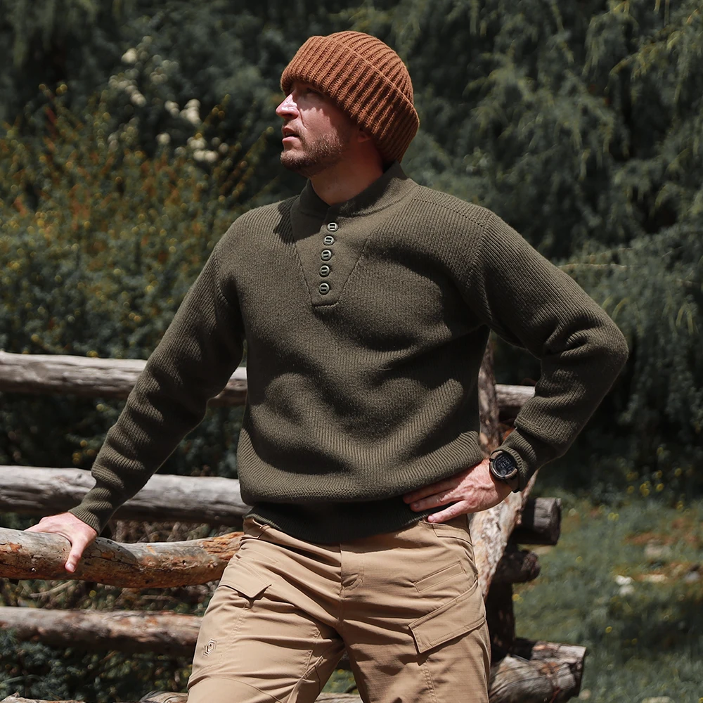 Emersongear etiqueta azul "Snow Fox" trabajo suéter de cuello alto sudadera cálida chaqueta con capucha abrigo al aire libre Camping viajero senderismo - imagen 2