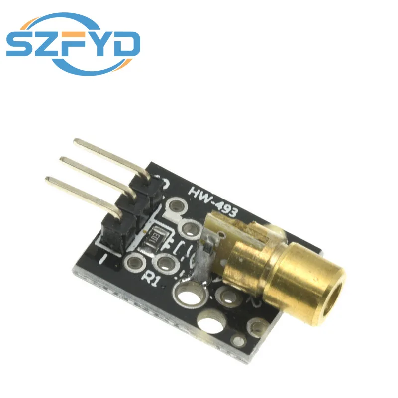 1/5/10 Uds KY-008 3pin 650nm transmisor láser rojo diodo de punto módulo Sensor de cabeza de cobre para Arduino AVR PIC Compatible MEGA 2560 - imagen 4