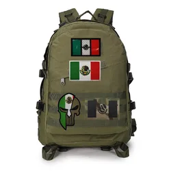 Parche bordado mexicano con calavera creativa con personalidad, brazalete con bandera, bolsa, cabeza de águila con parches de gancho Bakcpack para ropa