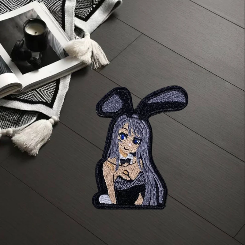 Parche "anime chica secundaria", insignia de moral táctica, gancho y bucle estampado, mochila militar, ropa, pegatina decorativa, brazalete - imagen 4