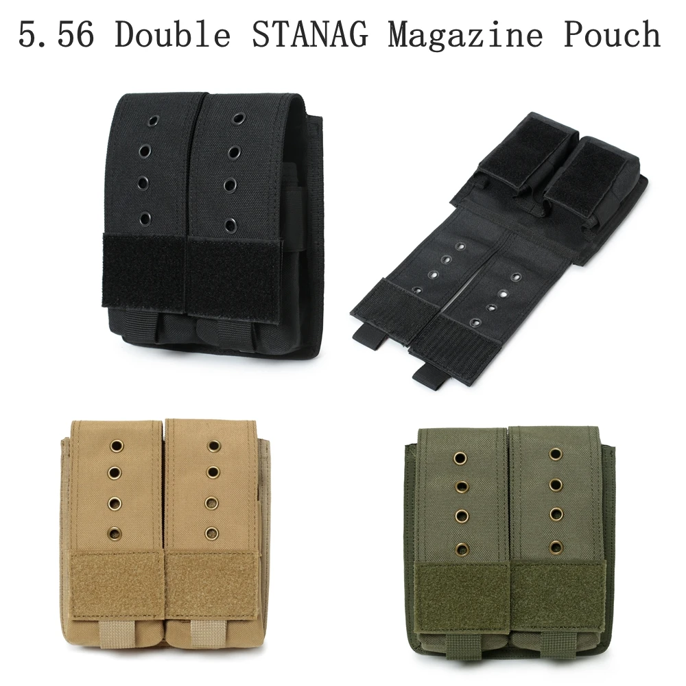 Bolsa táctica STANAG 5.56 MOLLE para cargadores y accesorios de caza - imagen 2