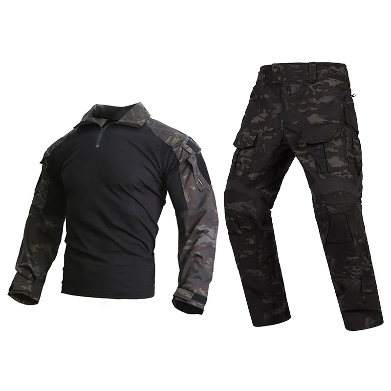 Emersongear G3 conjuntos de uniformes de combate 2017 trajes tácticos para hombres camisa de entrenamiento de caza al aire libre pantalones Tops pantalones Cargo de servicio MCBK