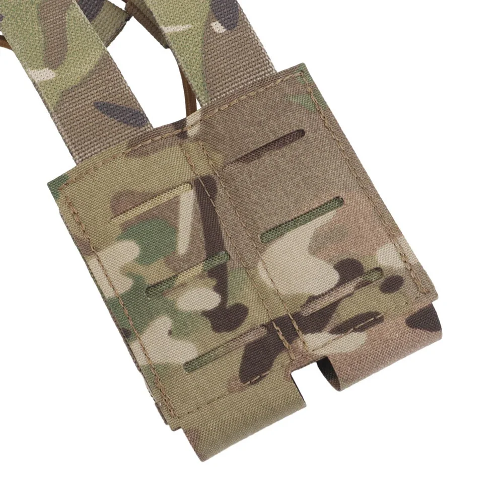 Assaulter-pistolera de doble bolsa, 9mm, 40, 45, portador de pistola de mano Mag Molle para equipo, cinturón, chaleco, Airsoft - imagen 5