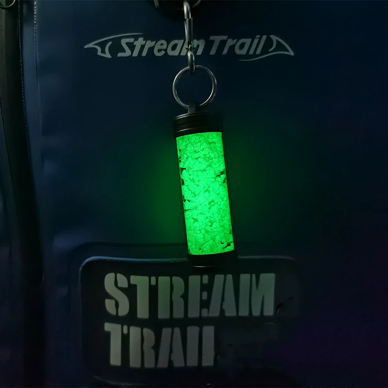 Anillos colgantes de acero inoxidable de aleación de luz nocturna de buceo brillante para ambientes subacuáticos, cilindros de Gas BCD, hebilla de señales luminosas - imagen 2