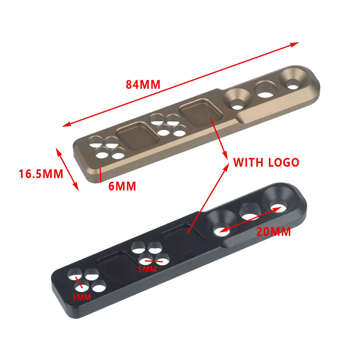Adaptador de montaje de luz de explorador táctico, linterna de bloqueo Picatinny de riel de M-LOK para luz de huella de la serie Surefire M300 M600 - imagen 3