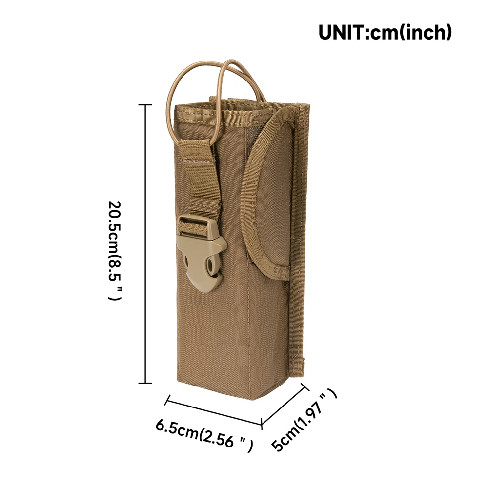 Bolsa táctica para Radio Molle, Walkie Talkie, soporte para linterna, funda para interfono portátil, bolsa de transporte para caza - imagen 2