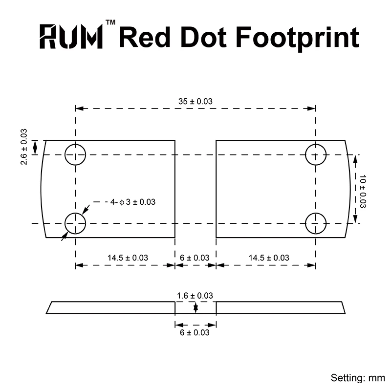 Vector Optics Rum Cantilever Picatinny Riser Mount para Óptica Vector Paragon Prism, Maverick y Scrapper Series 21 Mm - imagen 2