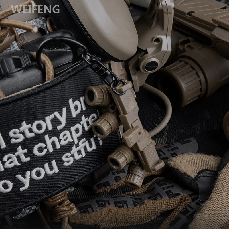 GPNVG18 llavero NVG de cuatro ojos, soporte de Clip de anillo para exteriores, organizador de llaves de coche para el hogar, decoración colgante de mochila - imagen 5