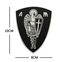 Parche velcro San Miguel Arcángel PVC táctico militar para mochila