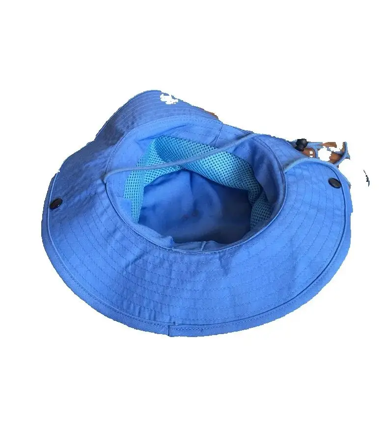 Sombrero de pescador con borde redondo azul para gorra de sombra de pesca al aire libre - imagen 2