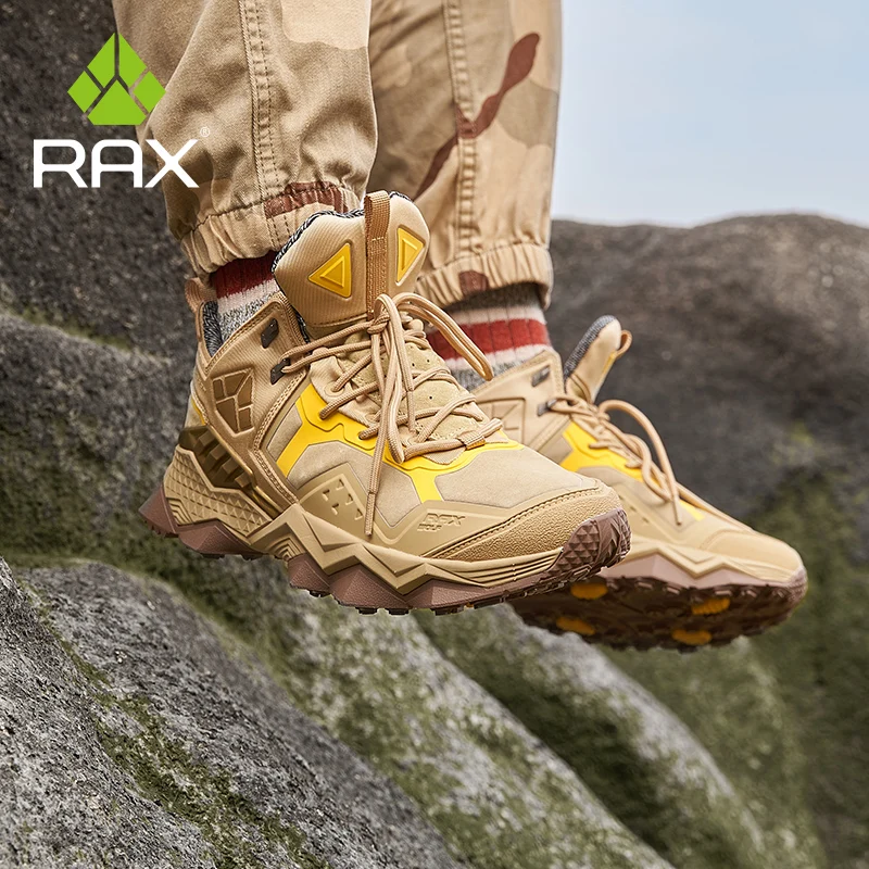 Rax-zapatos de senderismo impermeables para hombre, botas de escalada al aire libre, Camping, caza, Trekking, zapatillas tácticas, Wakling, deporte, todoterreno - imagen 4