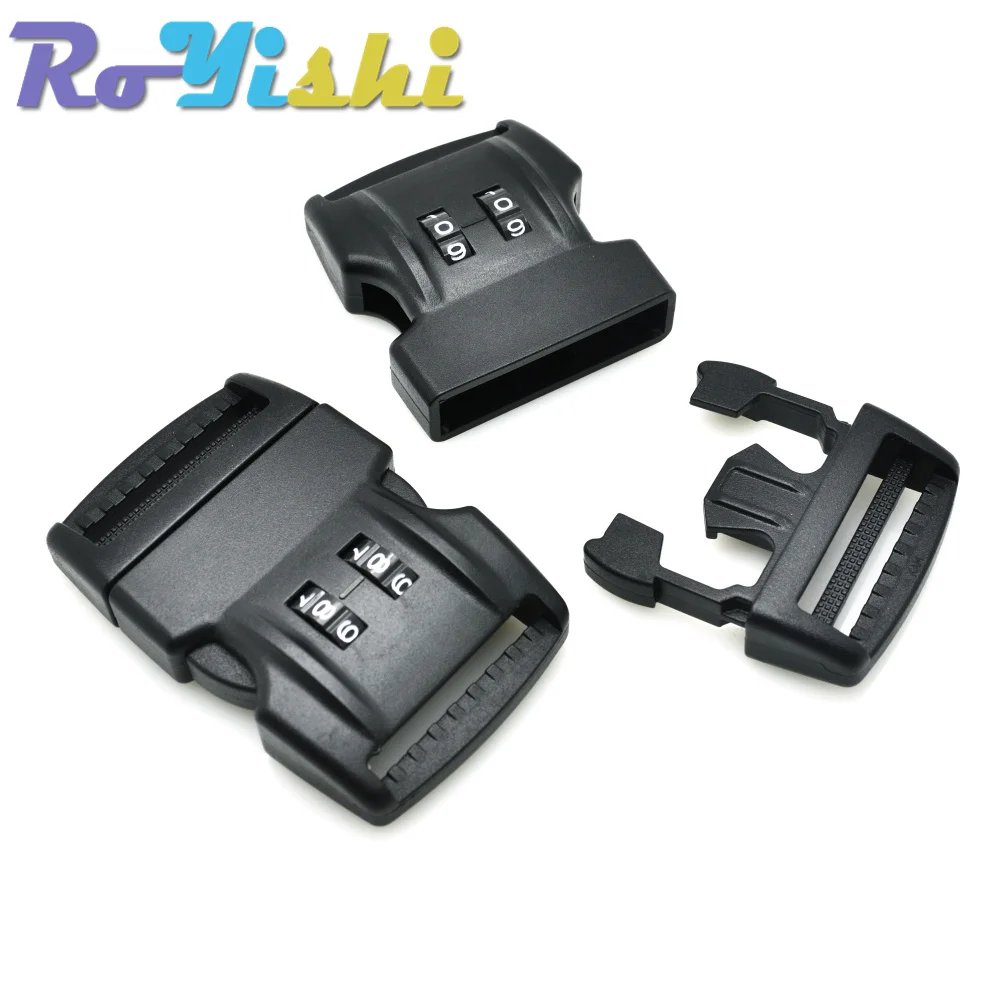 Correas de bloqueo de contraseña, hebilla de Liberación lateral, 1-1/2 "(38mm), 1 piezas - imagen 3