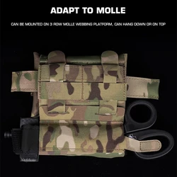 Bolsa de primeros auxilios Molle pequeña Multicam para EMT y Airsoft