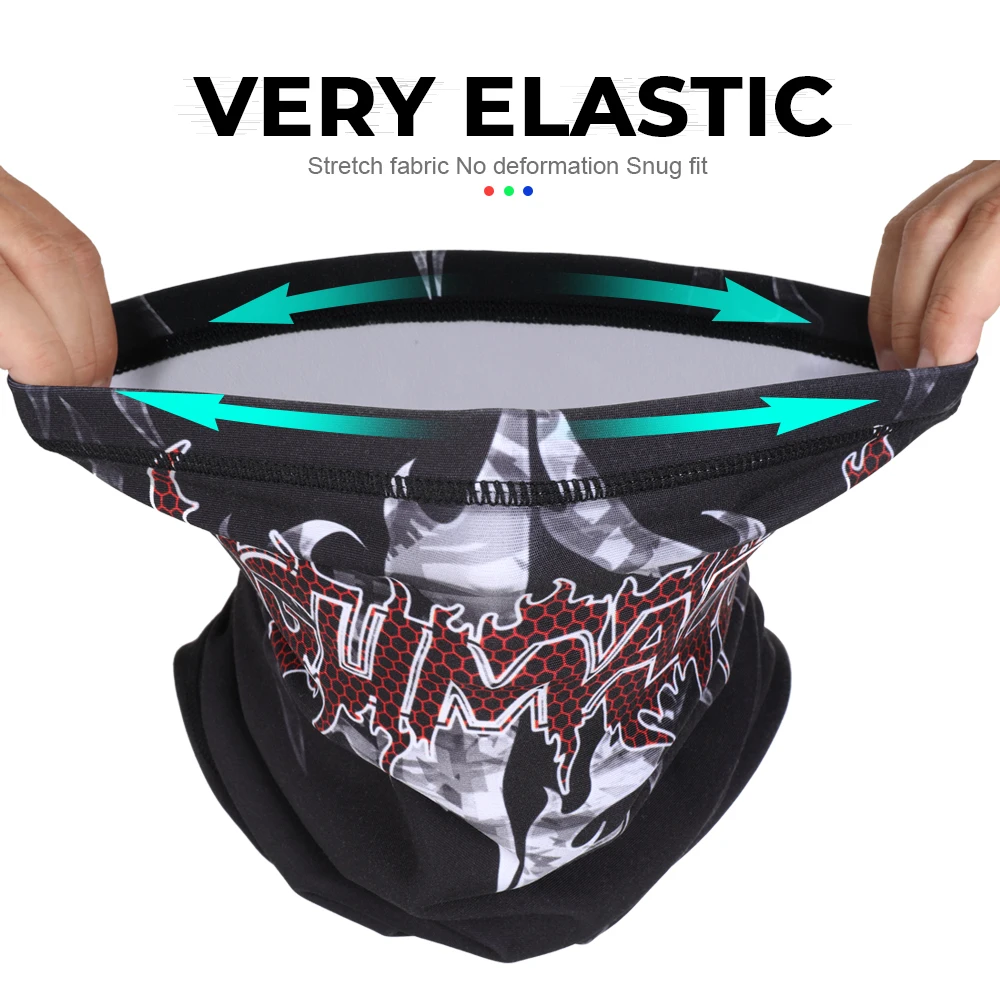 Máscara facial para motocicleta para hombre y mujer, calentador de cuello, polaina, esquí, a prueba de viento, Motocross, ciclismo, carreras, bufanda Tubo Bandana invierno - imagen 4