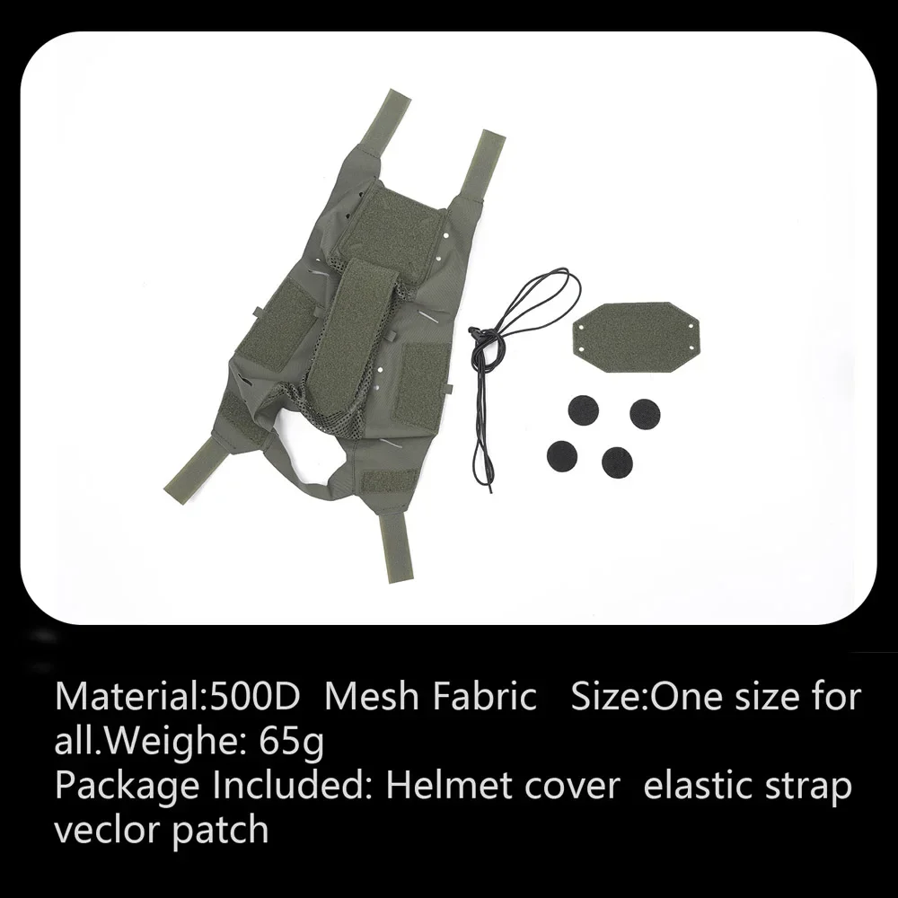 Tactics WENDY 2.0 Funda para casco Piel Cubierta protectora para casco al aire libre Tela de camuflaje - imagen 5