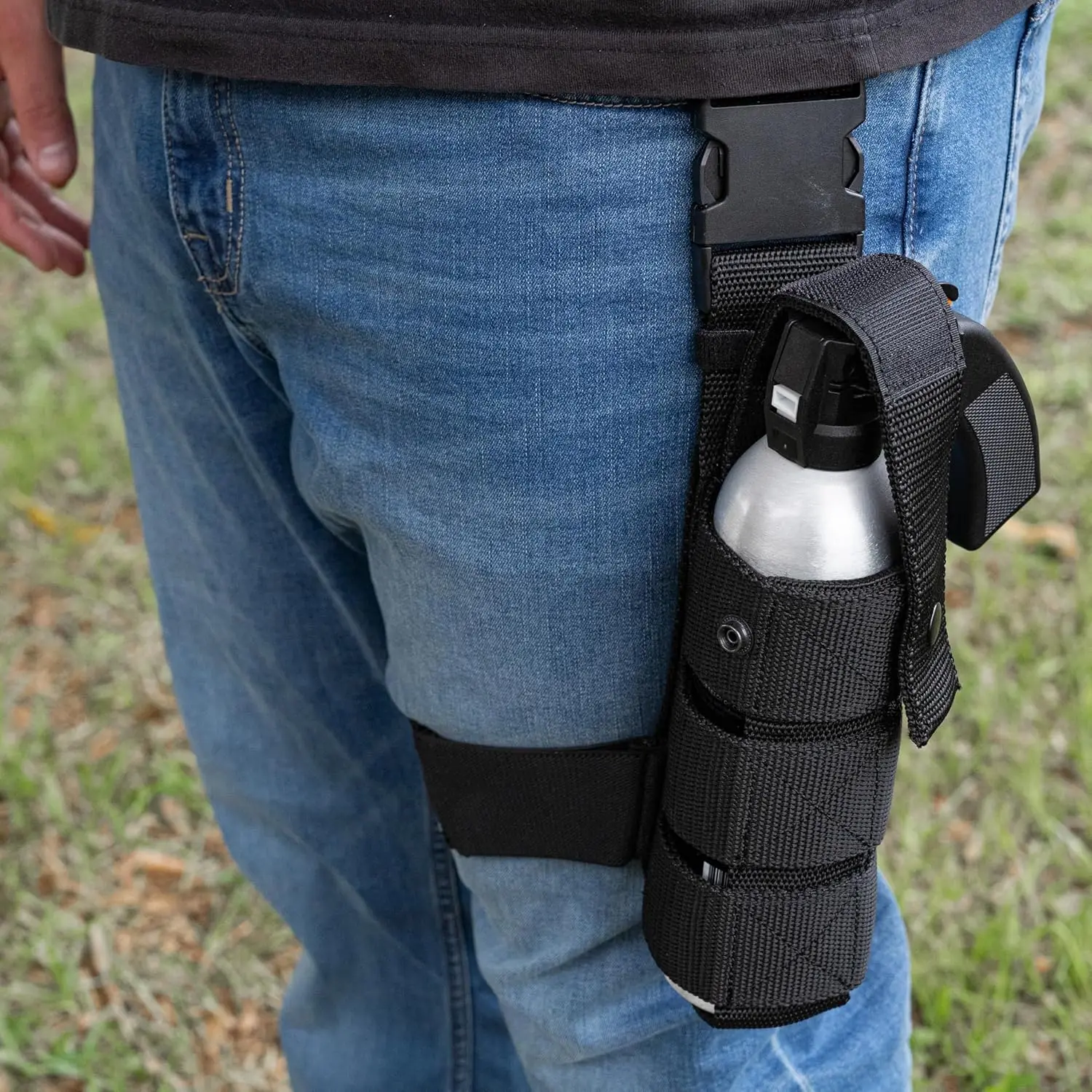 Funda Universal para muslo con pulverizador MK9, mano derecha/izquierda, soporte para incendios de mano, funda para extintor - imagen 5