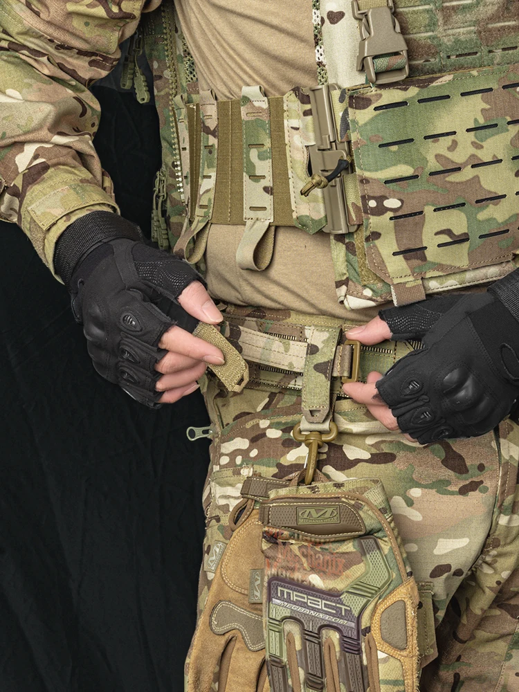 Guantes tácticos multiusos para exteriores, hebilla de cuerda de Montañismo - imagen 4