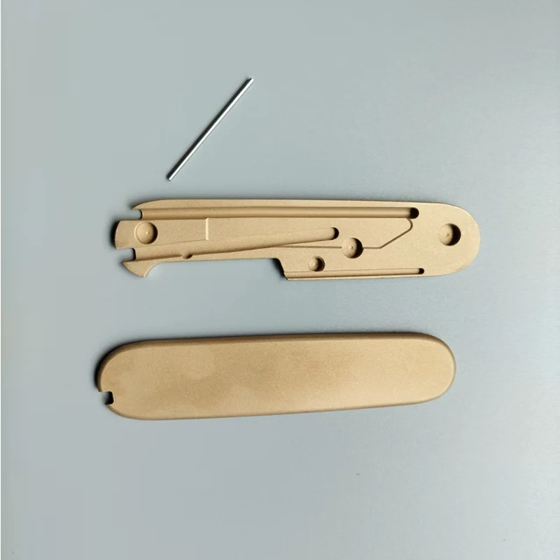 Parches de básculas con mango de latón para cuchillos, 3 tipos, para cuchillos del ejército suizo Victorinox de 91MM con recortes de pinzas para palillos de dientes, Pin de bolígrafo - imagen 3